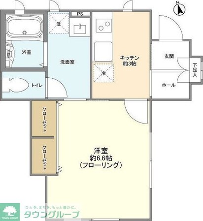 コモド本木の物件間取画像